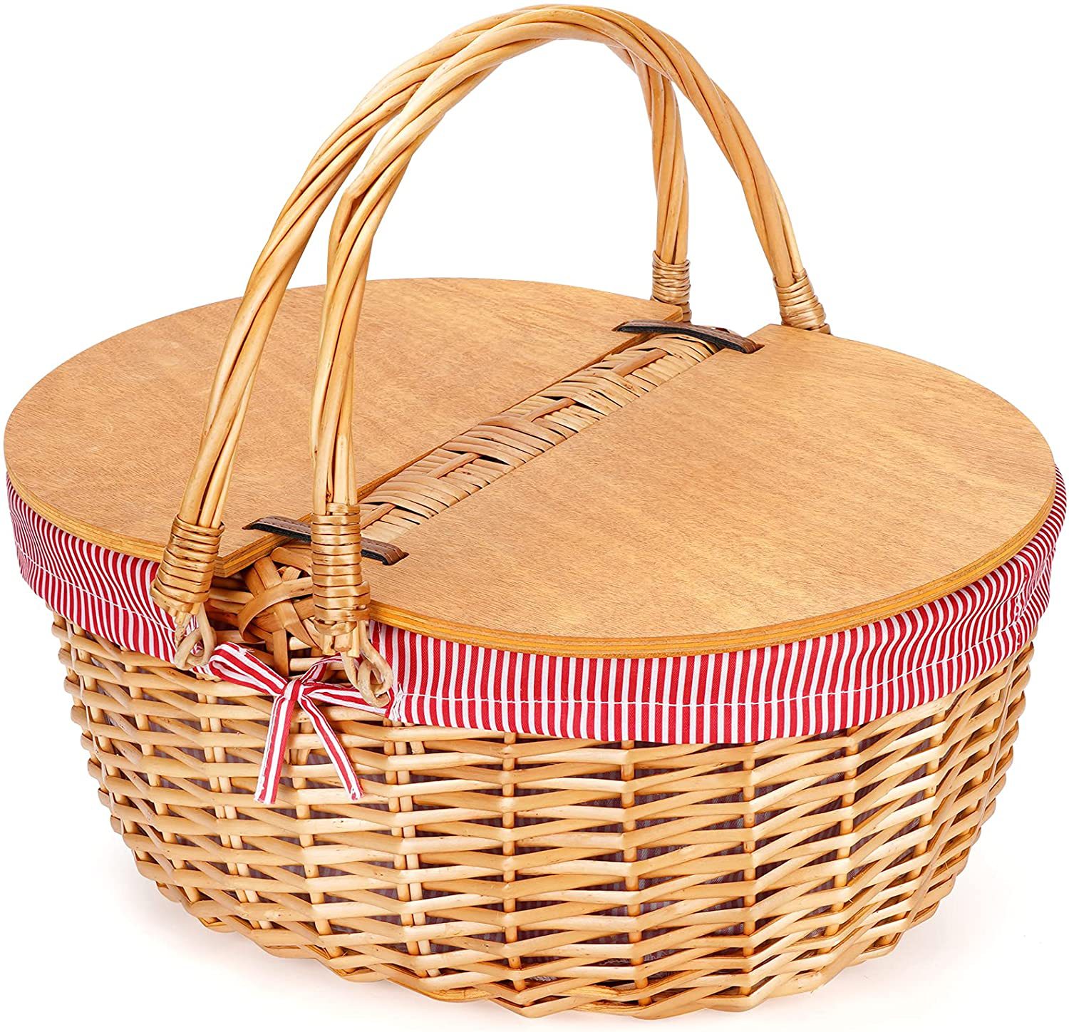 Amazon nuevo tipo de manija de picnic de sauce aislamiento de caña tejido de tela de almacenamiento canasta de almacenamiento al por mayor