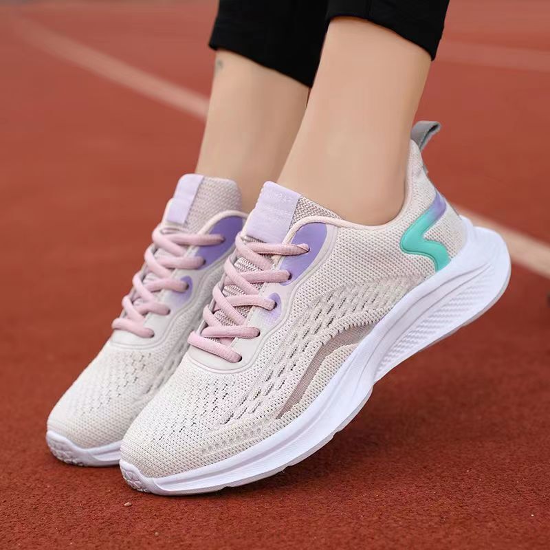 New Style Women's Sports Shoes, Fashionable Women's Shoes, Student Travel Shoes, Mesh Soft Sole, Lightweight and Comfortable Running Shoes for Foreign Trade New Style Women's Sports Shoes, Fashionable Women's Shoes, Student Travel Shoes, Mesh Soft Sole, Lightweight and Comfortable Running Shoes for Foreign Trade