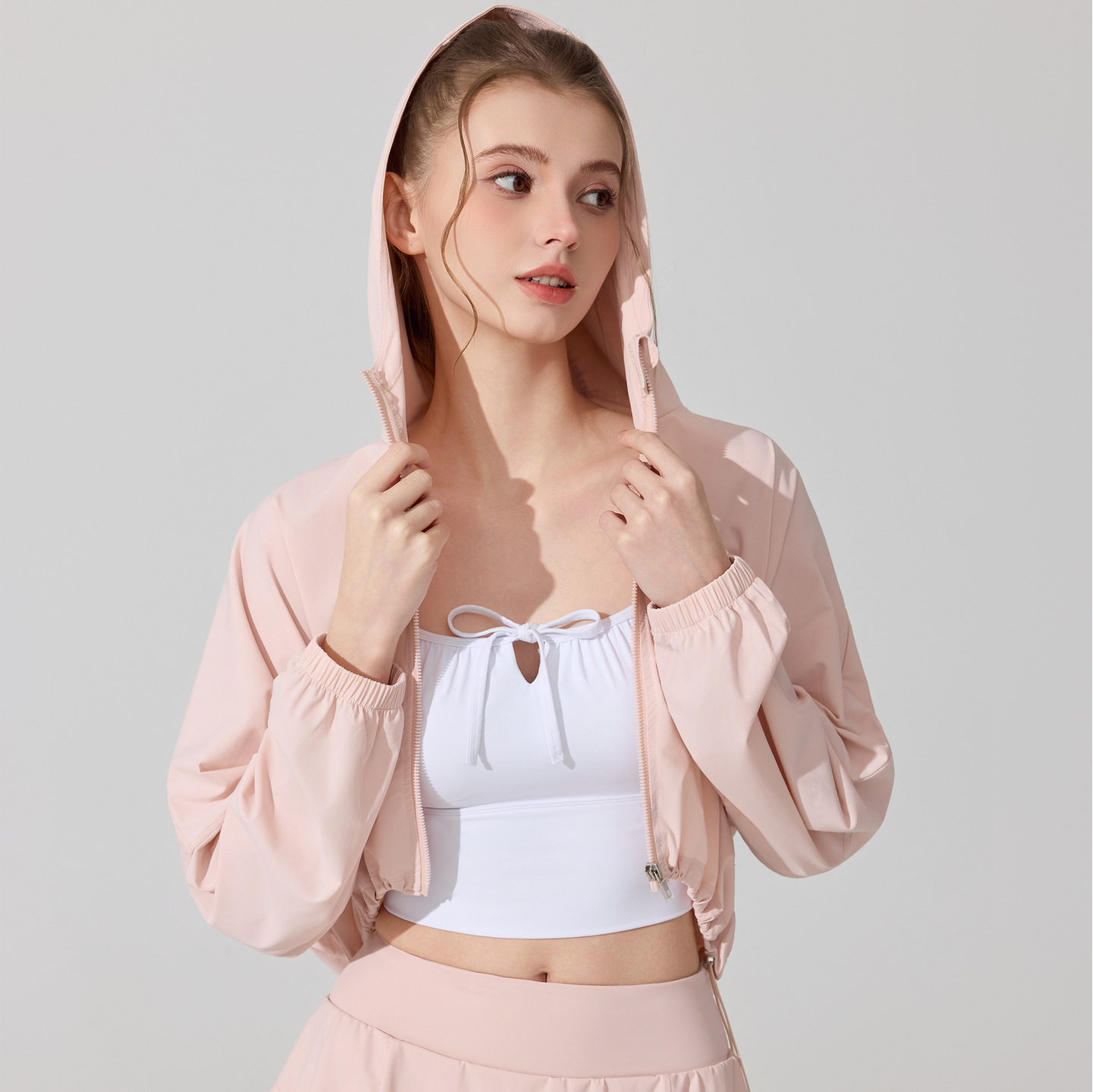 Hijo original chaqueta de protección solar anti-UV camisa de manga larga chaqueta de seda de hielo chaqueta de sensación fría chaqueta de yoga de fitness al aire libre chaqueta superior image 2