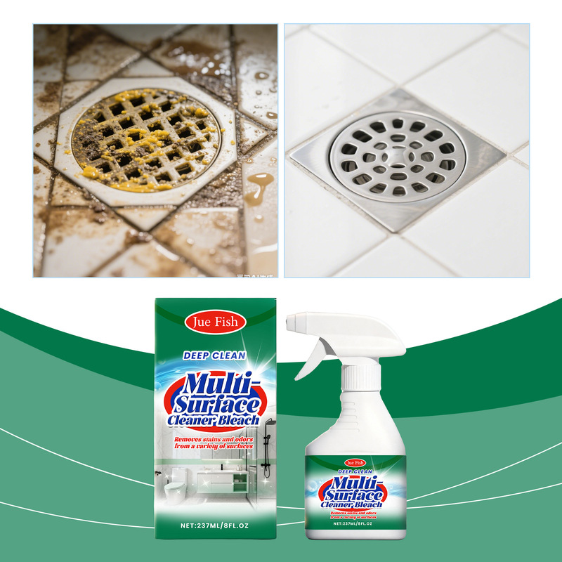 Jue Fish Multi-Surface Cleaner Multi-Purpose Cleanser Fresh and Clean Removes Grease and Stains