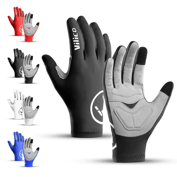 Outdoor Cycling Gloves for Spring and Autumn, Full-Finger New Model for Men, Road Bike Shock-Absorbing and Wear-Resistant, Touch Screen for Women