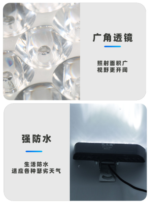 Electric Vehicle LED Headlight, External Spotlight, 12V-80V Motorcycle