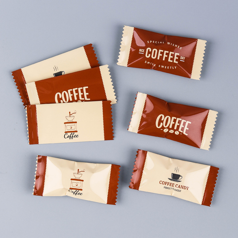 加厚镀铝小号尺寸 糖果袋机封袋 咖啡糖太妃糖包装袋四合一 100只