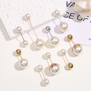Customized Pearl Alloy One-Word Waist Buckle Trousers Modified with Simple Waist Pins to Fix Clothes Waist Buckles Jewelry Accessories