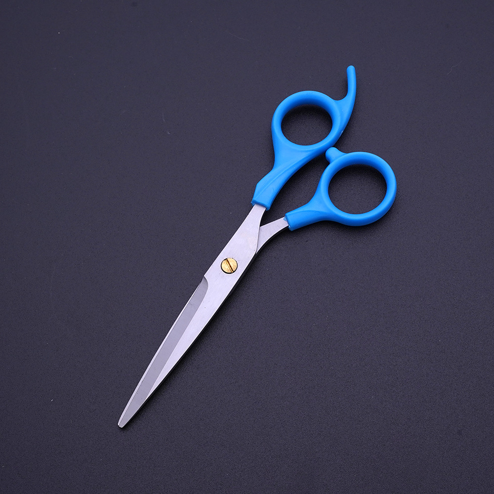 Venta directa de fábrica de tijeras de corte de cabello para practicar corte de cabello plano para el hogar, corte de cabello plano, corte de cabello fino, tijeras de corte de cabello para niños al por mayor