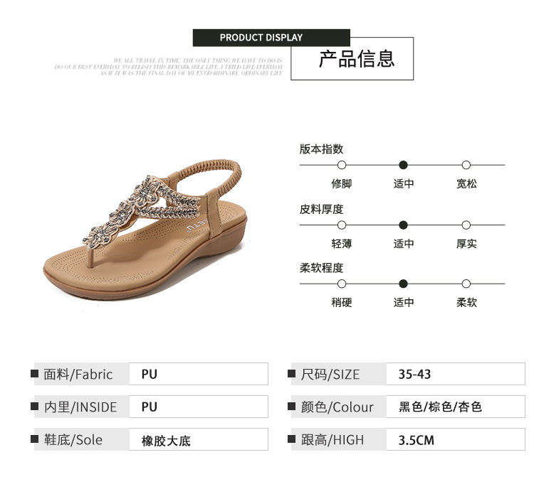 A1457 500K GIÀY DÉP SANDAL NỮ HUITDTU GẮN ĐÁ MÙA HÈ PHONG CÁCH ÂU MỸ ĐẾ XUỒNG GIÀY DÉP NỮ G01 SẢN PHẨM MỚI