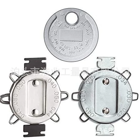 Инструмент для мотоцикла, калибр свечи зажигания, 6-проводной лист, 1,02-2,03, Круглый щуп для монет, набор из 3 предметов