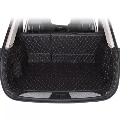 Trunk Mat, full surround car trunk - black-rice-noodle-trunk-mat-single-piece