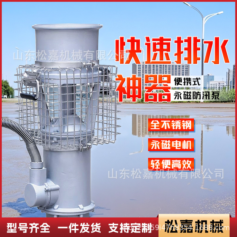 bomba sumergible de frecuencia variable de imán permanente rescate contra incendios rescate de emergencia control de inundaciones drenaje bomba axial de gran flujo de alta elevación freno de bomba de flujo