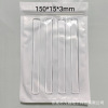 Pu traceless adhesive strips large size 4 stickers; polyurethane; transparent