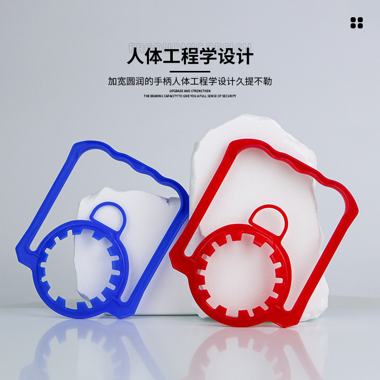 mango de agua mineral desechable y conveniente para tirar y desgarrar el material pe es adecuado para botella en blanco de calibre 45 / 48