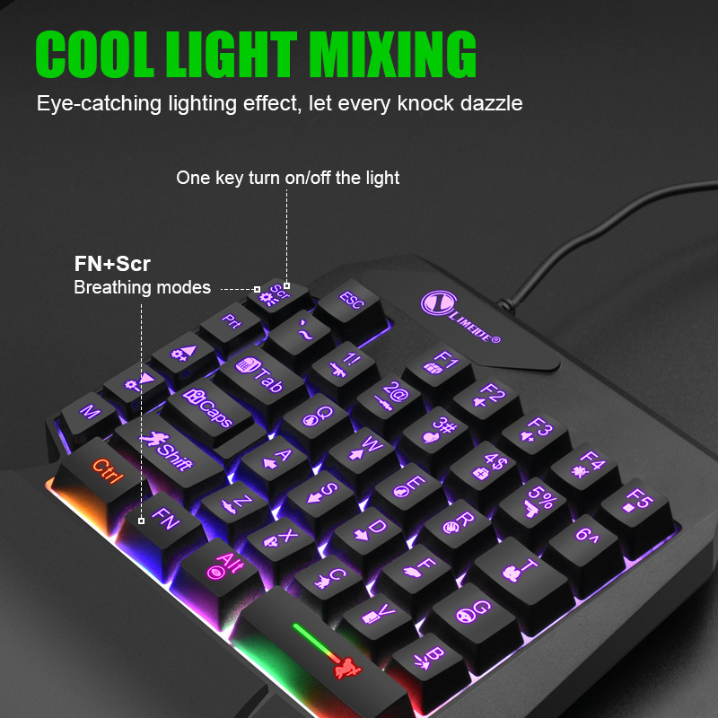 力マグネシウムgk 10 3s発光ゲームのキーボードの機械的な手触りは鶏の王座の片手のキーボードの携帯電話のキーボードのマウスの変換器を食べます。|undefined