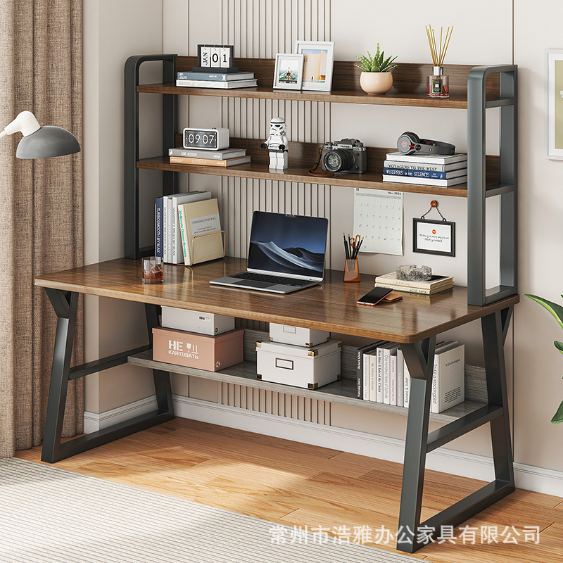 Computer Desk Desktop Bedroom Desk Simple Desk Home Student Study Desk Bookshelf Integrated Small Table
