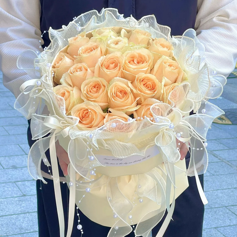 Nuevo estilo coreano de primer amor integral fijación rápida paquete de flores artefactos floristas ramo de flores materiales de embalaje papel de revestimiento