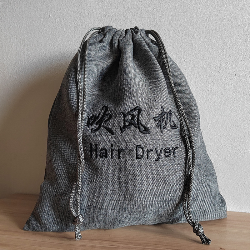 Bolsa de terciopelo bolsa de secador de pelo de hotel bolsa de terciopelo en stock bolsa de cordón bolsa de joyería bolsa de secador de pelo bolsa de almacenamiento bolsa de lino