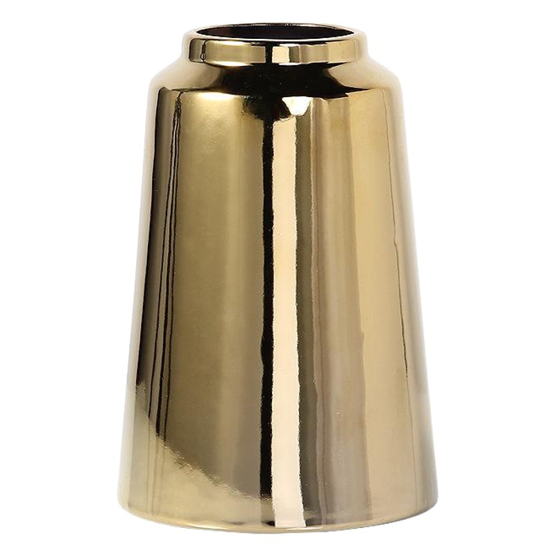 Luz de lujo creativo de cerámica florero decorativo de oro simple sala de estar arreglo de flores florero al por mayor ins decoración del arte del hogar