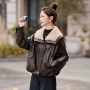 宽松保暖新款大翻领羽绒服