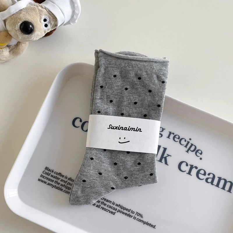 Autumn set, cream white knee socks