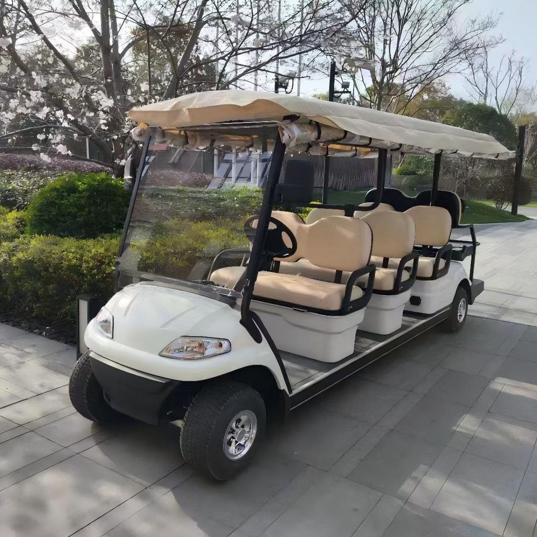 高尔夫球车电动观光四轮景区旅游小巴士看房接待摆渡机场排座巡逻