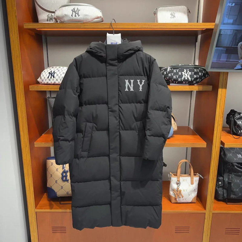 25冬季新款MLB羽绒服张凌赫同款潮流时尚加厚男女同款长款羽绒服|undefined