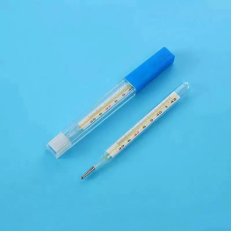 Термометр ртутный стеклянный, большой ртутный термометр для измерения температуры подмышками для взрослых и детей, только для внешней торговли, термометр-зонд.