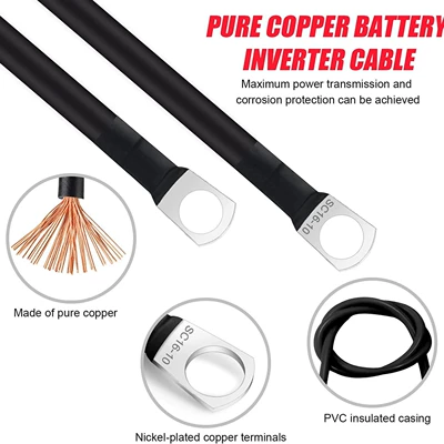 Power supply, ignition system accessories Battery Series Connection Cables, Car