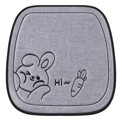 Seasons, Linen Fabric, Cartoon Three-Piece Set, Seat cushion, seat cover