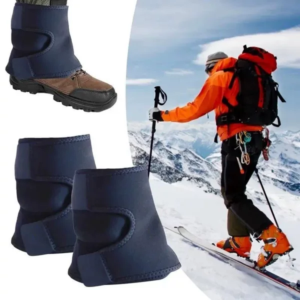 Outdoor Travel Mountaineering Snow Cover, Sand-Proof, Waterproof, Tear-Resistant Leg Protection Cover, Silicone-Coated Nylon Hiking Leg Protection Cover, Lightweight