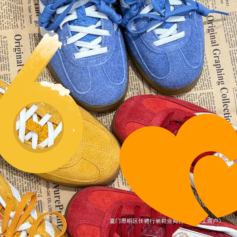 Putian Shoes Samba Training Shoes Gazelle Men's and Women's Campus Couple Leather Classic Casual Flat Shoes