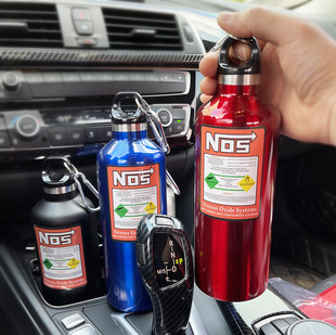 Cross-border selling NOS nitrogen insulation kettle car thermos bottle NOS modified kettle motorcycle riding equipment