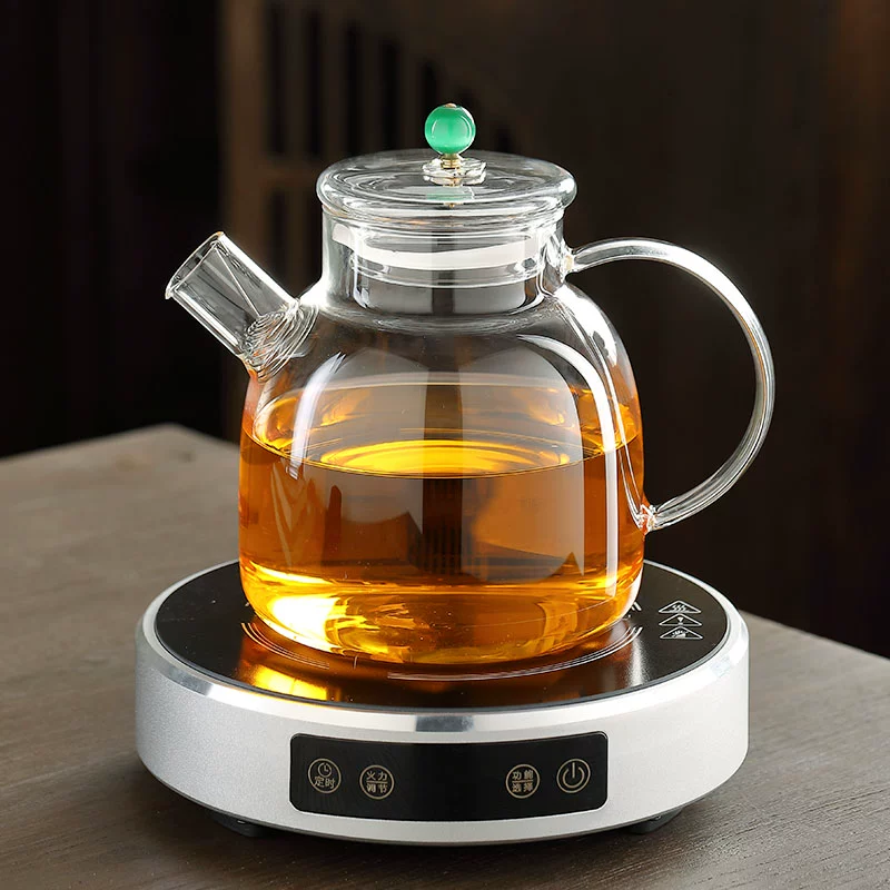 Glass teapot, capacious fruit flavored tea for home use, tea set