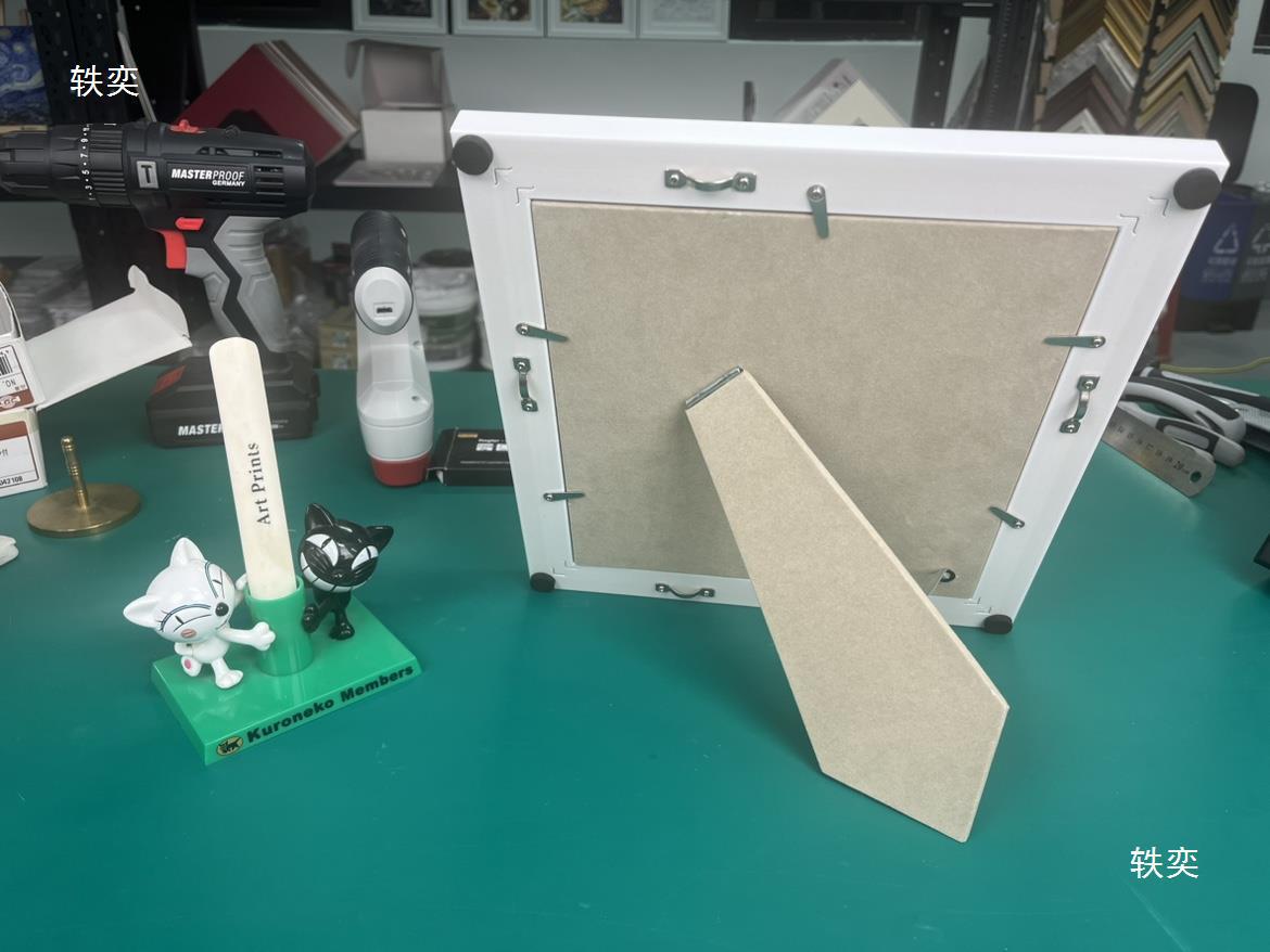 迷你色纸用黑金白金简约画框 绒布背撑桌面上墙礼盒包装