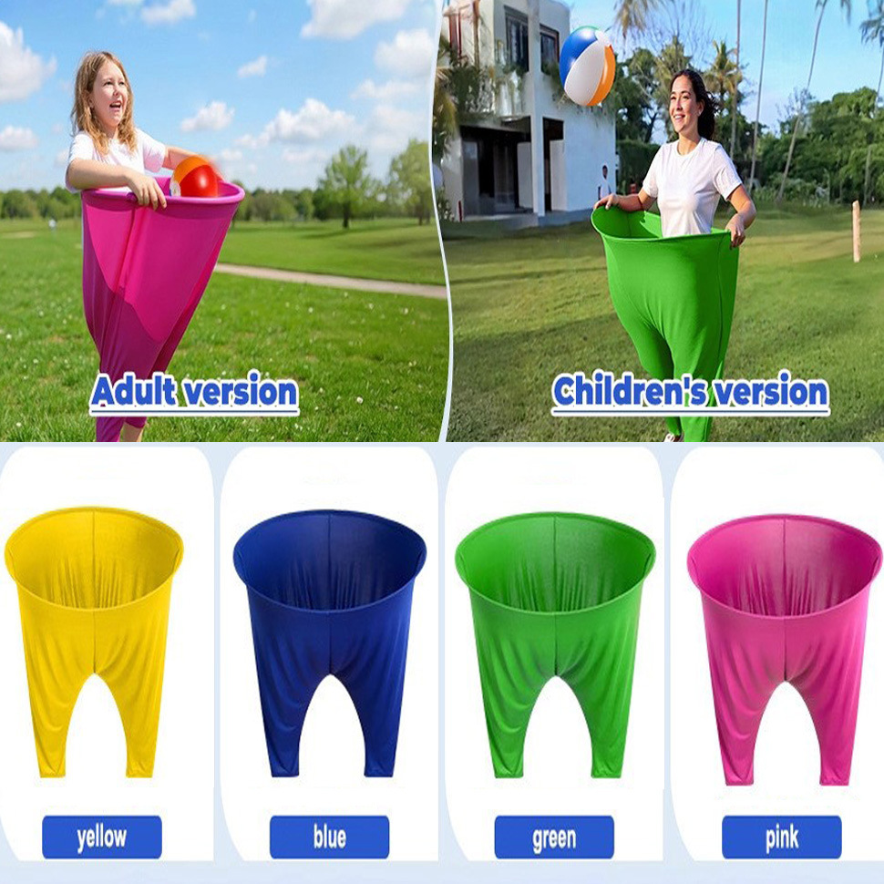 Grandma Pants Outdoor Games, Ultimate Grandma Pants Yard Games, Team Relay Family Party Games Set