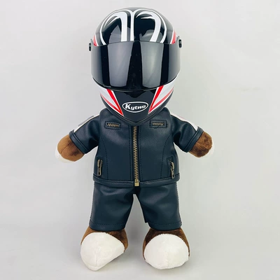 Motosiklet dəbilqələri Car Decoration Gift Cycling Tail - 28cm-black-leather-five-star-eyes-s-size-includes-helmet-buckle