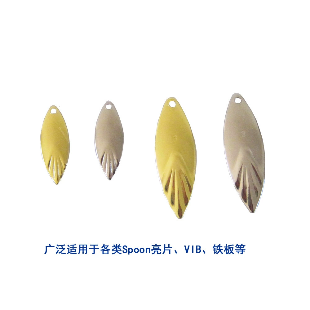 Wholesale Luya Noise Film Mino Lei Frog DIY Luya bait modified tablet accessories willow leaf spoon rotating sequins