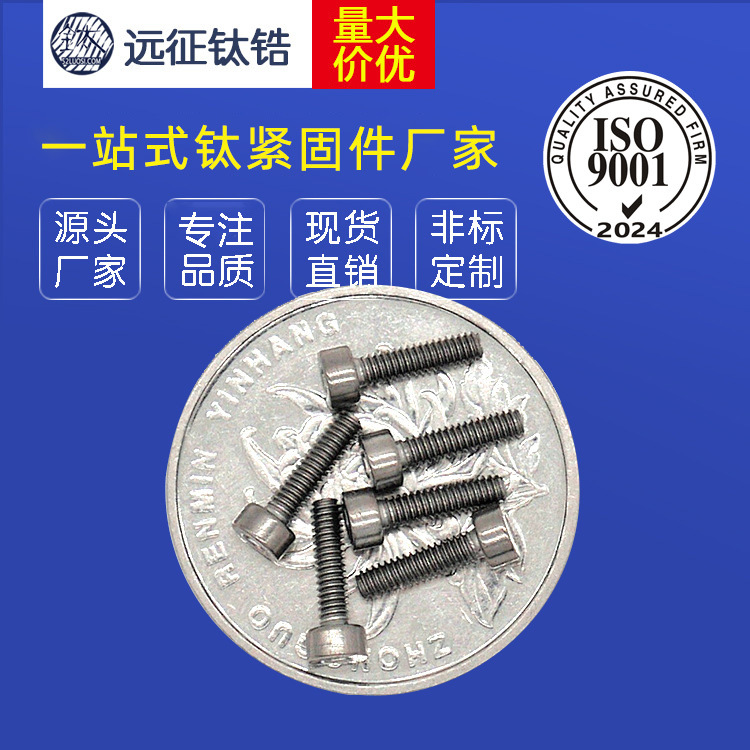 厂价直销 M2 钛内六角螺栓 TA2 内六角钛螺丝 杯头钛内六角螺钉