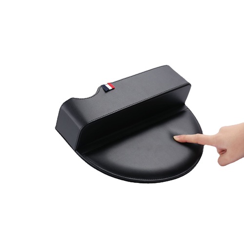 Car seat gap storage box, fan-shaped leather multi-functional center console accessory, car storage box and case