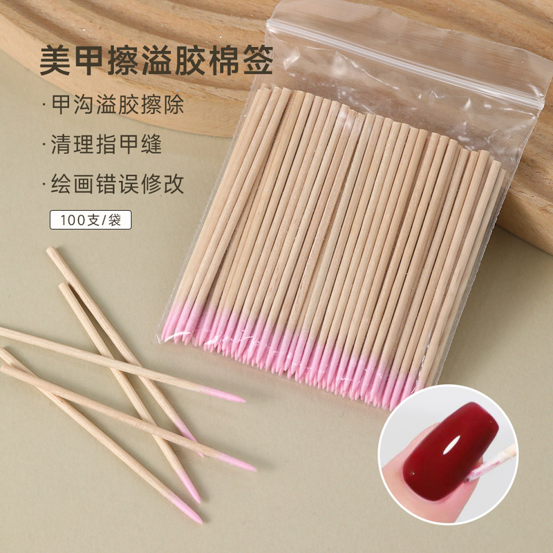 Nail Art Overflowing Glue Pointed Cotton Swab Multifunctional Eyebrow Makeup White Double Pointed Mouth Cotton Stick Armor Sewing Cleaning Tool Nail Art Overflowing Glue Pointed Cotton Swab Multifunctional Eyebrow Makeup White Double Pointed Mouth Cotton Stick Armor Sewing Cleaning Tool