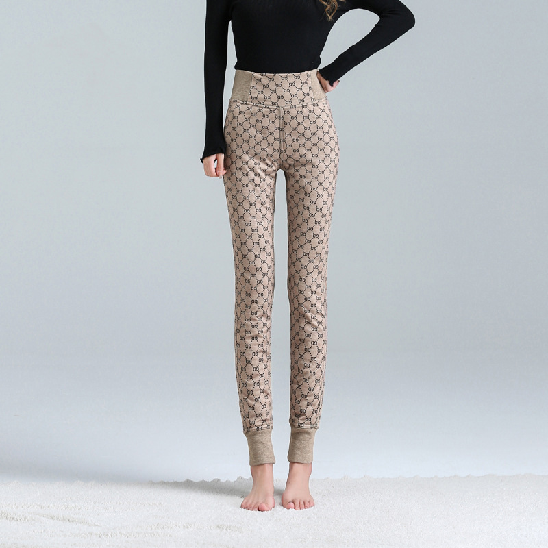 2025 Winter Thickened down Pants for Warmth, Suitable for Both Inner and Outer Wear, High-Waisted Cotton Pants with White Duck down Filling for Northeastern Regions