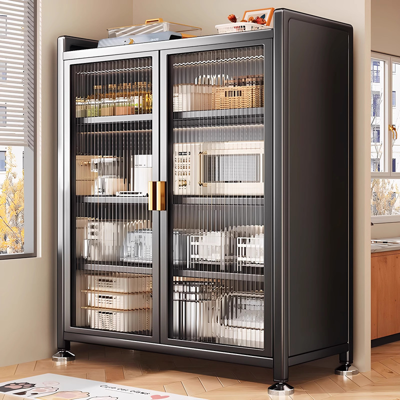 Kitchen Sideboard Floor-Standing Home Kitchen Storage Cabinet Multi-Functional Storage Rack Storage Cabinet Cupboard Dust-Proof Large Capacity Kitchen Sideboard Floor-Standing Home Kitchen Storage Cabinet Multi-Functional Storage Rack Storage Cabinet Cupboard Dust-Proof Large Capacity
