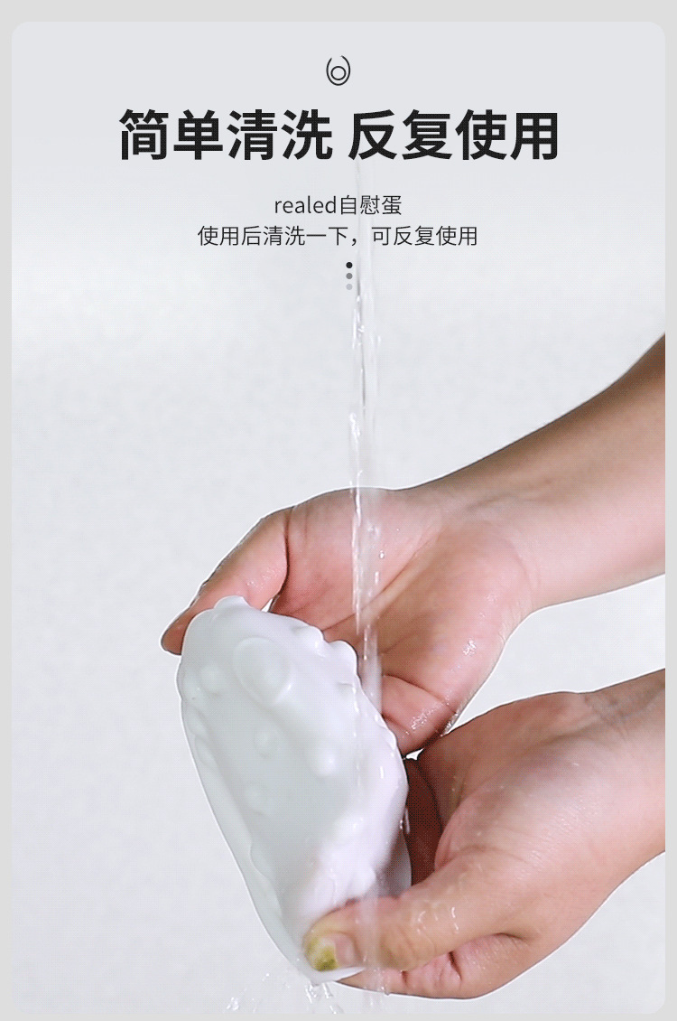 Mystery Girl Relaxed Manual Masturbation Egg for Men, White, Discreet Adult Toy — detail image 20