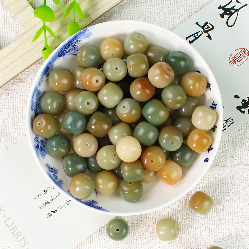 [100-느슨한 구슬] 그린 맨 13*14MM