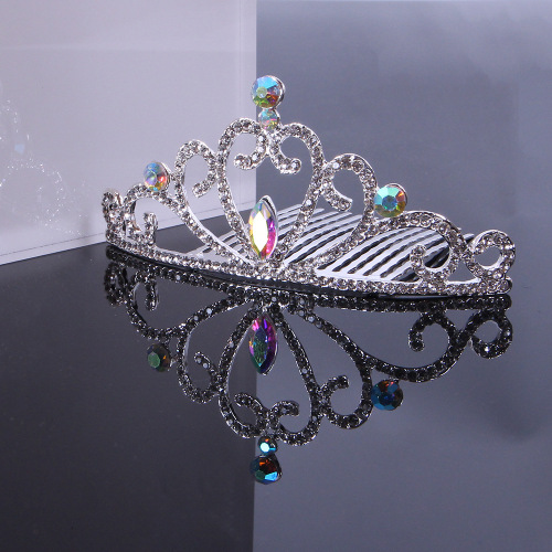 New Children's Small Crown Hair Accessory, Bride Alloy Princess Girl Birthday Festival Gift Pretty Crown