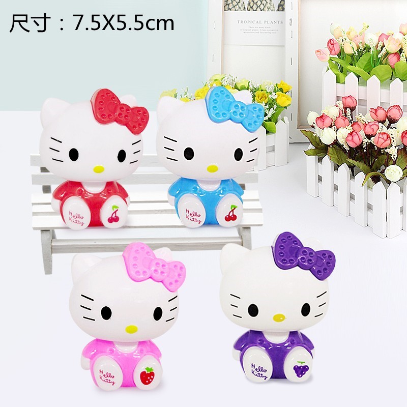 형광 황색 플라스틱 KT 고양이 4 색
