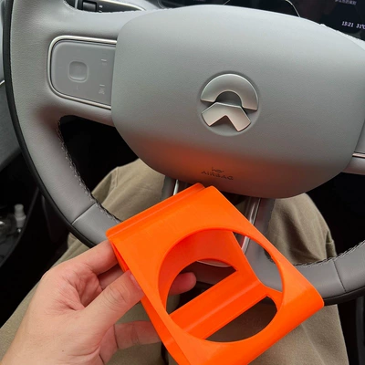 Suitable for NIO 2023-2026 ET5 Car cup holder/beverage holder - 3d-printed-orange