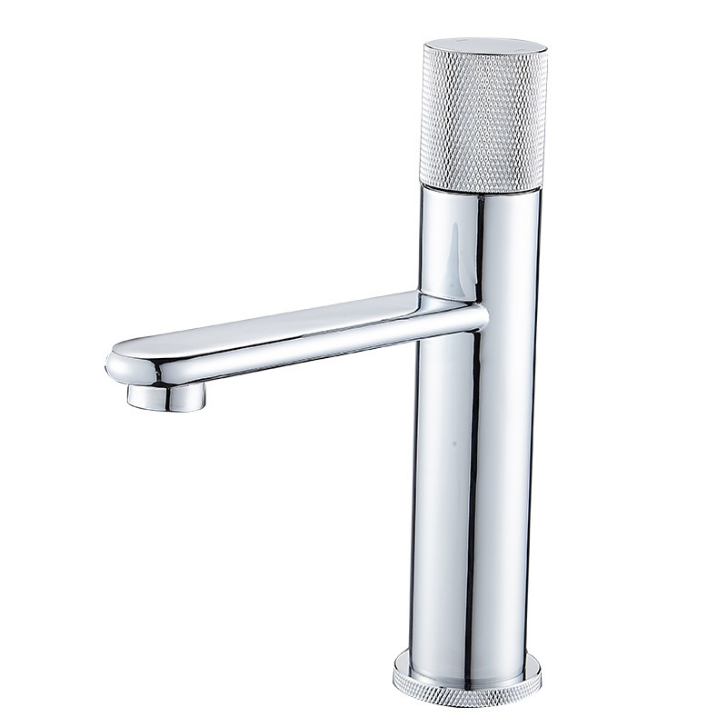 Baño de cobre completo cuenca de cuadrícula de diamante lavabo caliente y frío lavabo