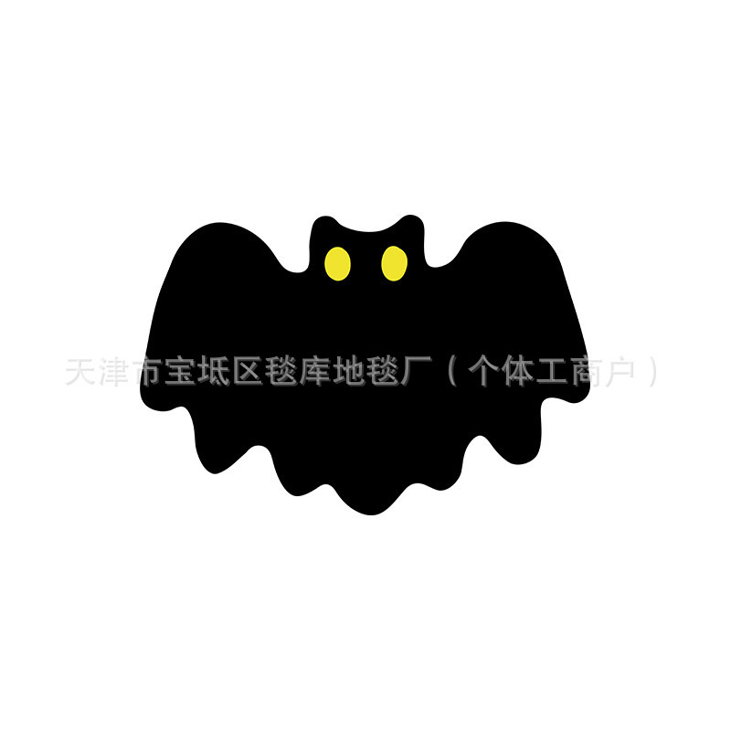 跨境万圣节仿羊绒地垫吸水耐脏家用客厅玄关门口装饰脚垫耐磨地毯|undefined
