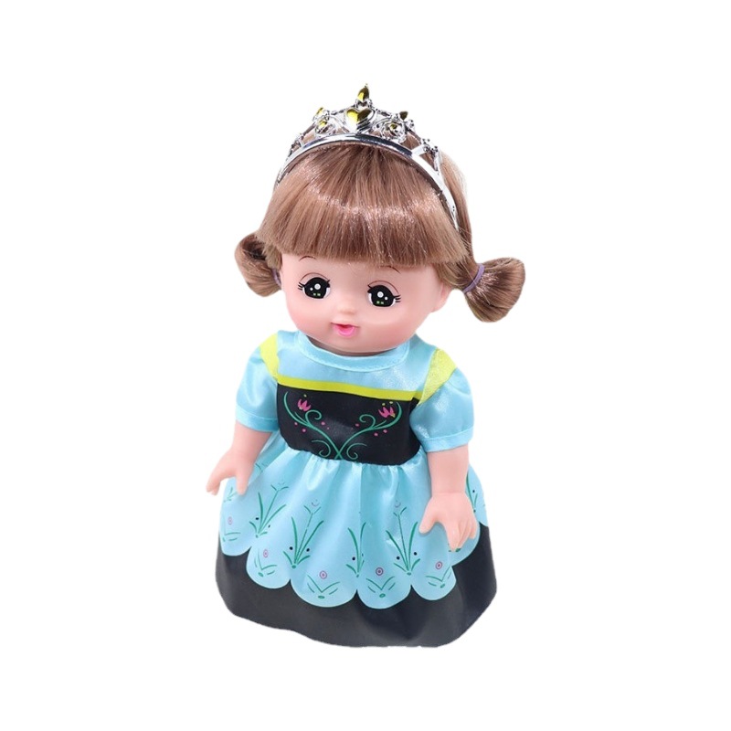 Milu muñeca pequeña Merlot princesa vestido Anna princesa vestido niña jugar casa juguete muñeca accesorios fábrica lote