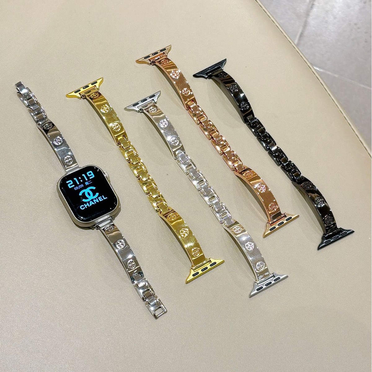 Cross Bracelet H Buckle Strap Suitable for Apple Watch Strap S10 Generation Apple Female Iwatch9876 Metal