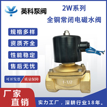 2分4分6分1寸2寸自来水电磁阀 AC220V 水开关阀 全铜常闭电磁水阀